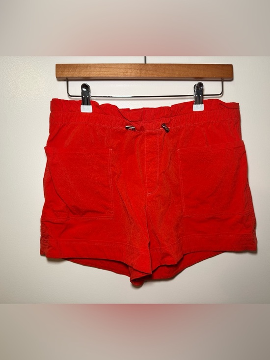 Athleta Pants - Athleta Trekkie Paper Bag Shorts Torch Red Discontinued Style Bungee Waist